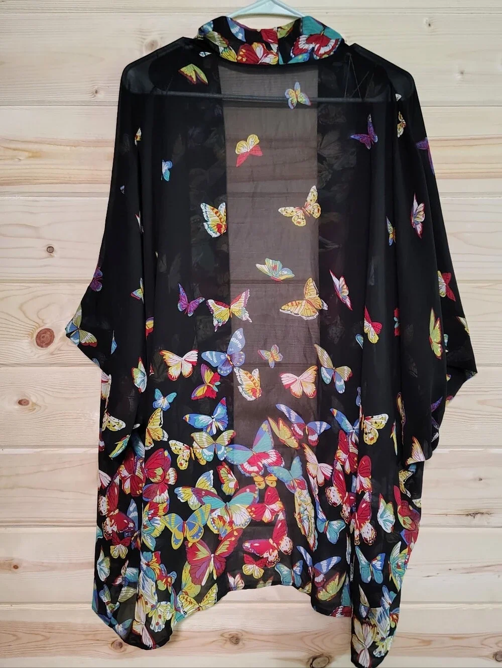 Max Hsuan & Wiiiwish Butterfly Kimono Cardigan Sheer OS Whimsical Flowy Vibrant